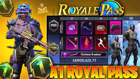 ACE 1 ROYAL PASS 1 TO 100 REWARDS A1 ROYAL PASS 1 TO 100 RP BGMI