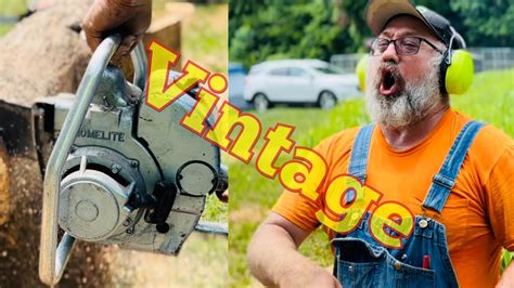 Vintage Homelite Zip Chainsaw Running Perfectly 50cc Chainsaw Test