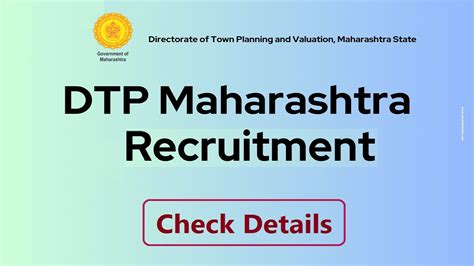 Maharashtra Dtp Tracer Recruitment Apply Now Posts