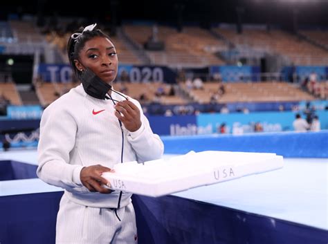 Simone Biles Rocks Tie Dye Bikini Poolside After Winning Bronze At