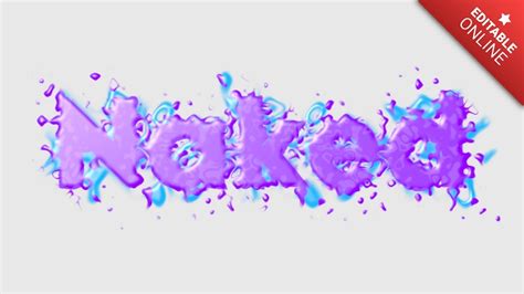 Naked Text Effect Generator