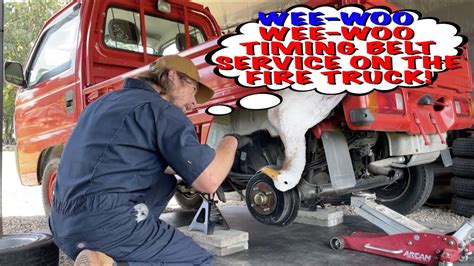 Honda Acty Japanese Fire Service Truck Gets A Timing Belt Kit Install