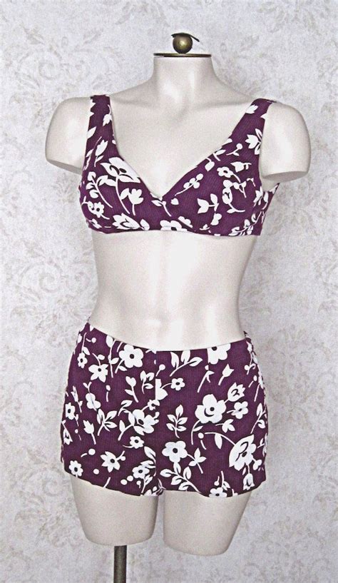 Vintage 1960s Bikini Swim Suit 60s Two Piece Vintag Gem