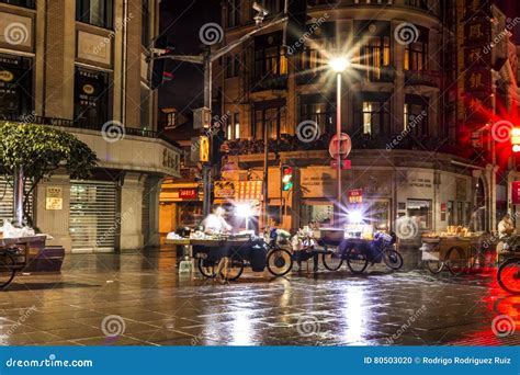 Nanjing Road Street Food Editorial Image Image Of Street