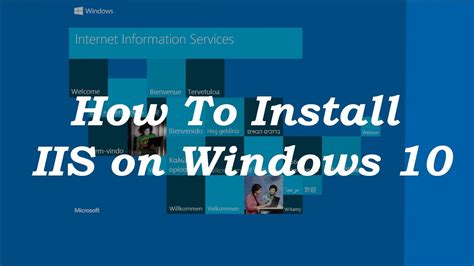 How To Install Iis Windows 10 Youtube