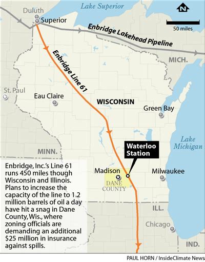 Resistance To Pipeline Bigger Than Keystone Thwarts Enbridge In Wisconsin Inside Climate News