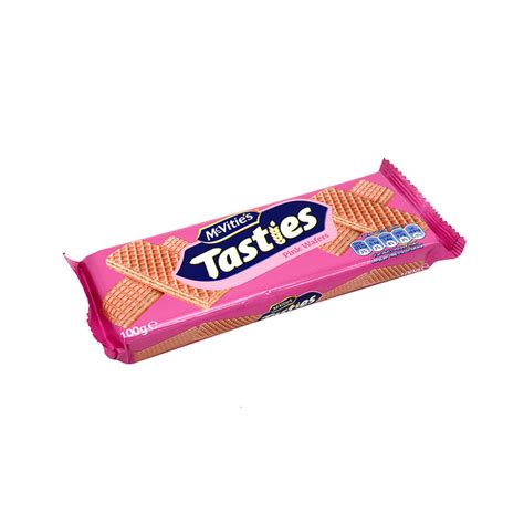 Mcvities Tasties Pink Wafers 100g Selected Maxideals