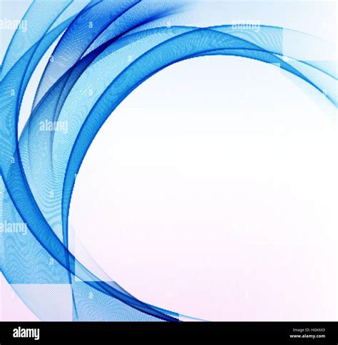 Abstract Vector Background Blue Waved Lines For Brochure Website