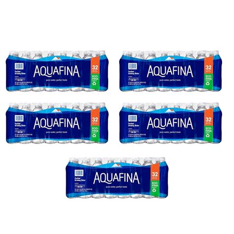 Aquafina Purified Drinking Water 16 9 Oz 32 Pk Total 160 Bottles