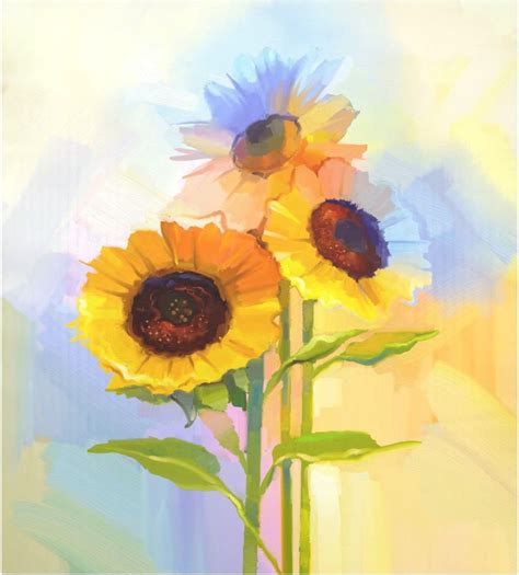 SKYSONIC Yellow Sunflower Painting Art Large Dishwasher Magnet Magnetic