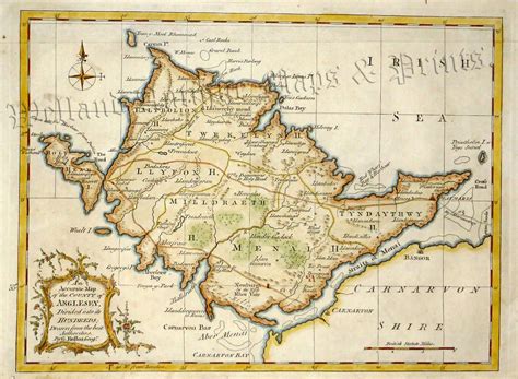 An Accurate Map Of The County Of Anglesey Divided Into Its Hundreds