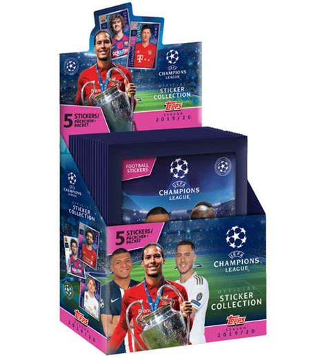 Topps Champions League Cromos 2019 2020 Caja Stickerpoint