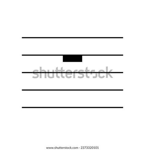 Semibreve Whole Rest Symbol On Staff Stock Vector (Royalty Free) 2373320101 | Shutterstock