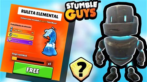 💥 Nueva Ruleta Elemental 💥 En Stumble Guys Youtube