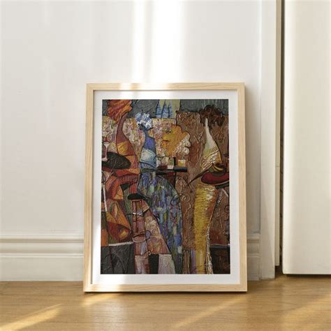 Abstract Woman At Bar Figure Painting Wall Art Hanging Wall Decor