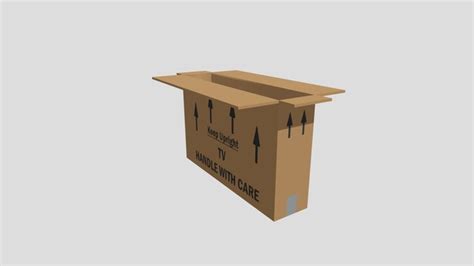 Tv Cardboard Box 3d Models Sketchfab