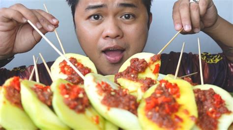 Manggang Hilaw Green Mango Mukbang Best Filipino Food Mukbang