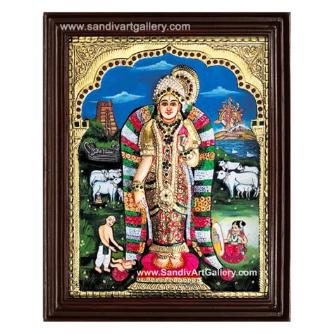 Andal Godadevi Goddess Paintings Tanjore Paintings