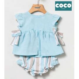 Coco Acqua Verano Conjunto Beb Ni A Azul Y Rayas