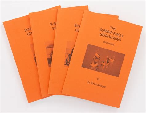 The Sumner Family Genealogies complete in four volumes | Doreen