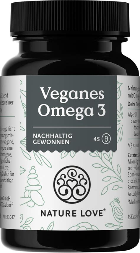 Vegan Omega 3 45 Capsules Nature Love VitalAbo Online Shop Europe