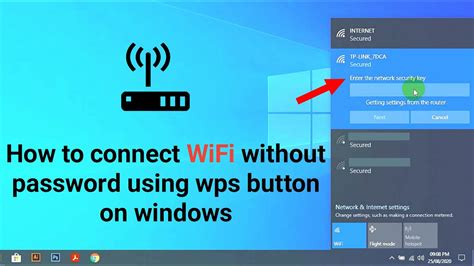 How To Connect Wifi Without Password Using Wps Button On Pc Youtube