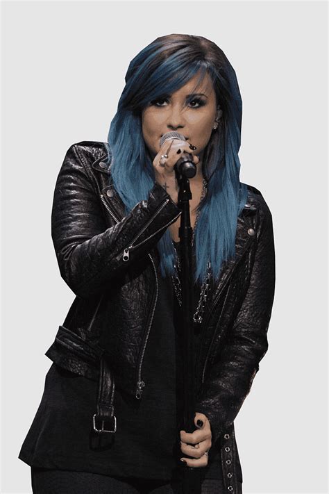 Blue Hair Music Artist Braid Dye Leather Jacket Beauty Parlour