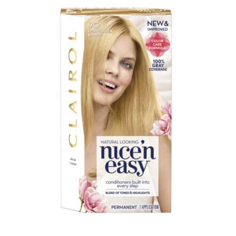 Clairol Nice N Easy Hair Color 9G Light Golden Blonde Pack Of 20