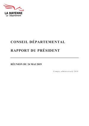 Calaméo Réunion de lassemblée du 24 mai 2019 Rapports Compte