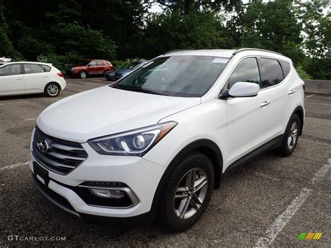 Pearl White Hyundai Santa Fe Sport Awd Photo