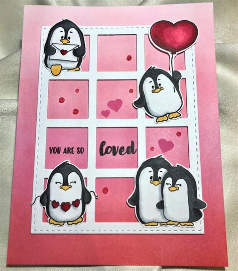 Just A Little Penguin Valentine Card Today I Love These Penguins From