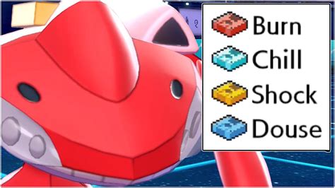 Full Genesect Drives Team Burn Drive Shock Drive Chill Drive