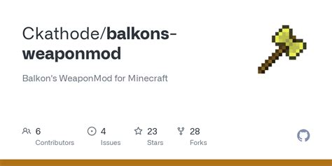 Github Ckathode Balkons Weaponmod Balkon S Weaponmod For Minecraft