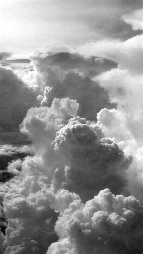 Download Aesthetic Gray Clouds Phone Background Wallpaper | Wallpapers.com