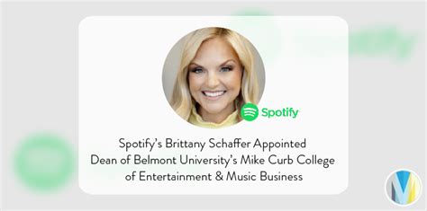 Music Biz Member Belmont University Appoints Spotify’s Brittany Schaffer As Dean Of Mike Curb