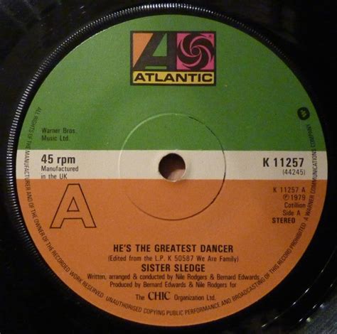 Sister Sledge Hes The Greatest Dancer 1979 Wea Pressing Vinyl