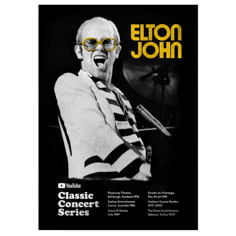 Classic Concert Series Poster - Elton John Official Store