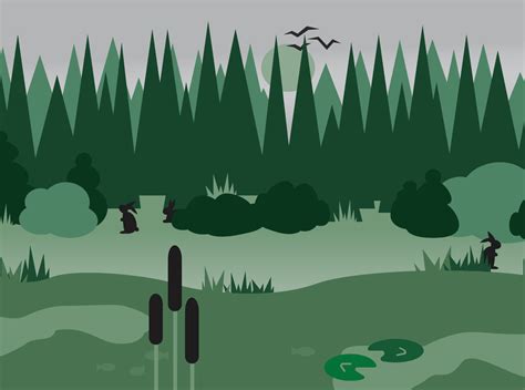 Foggy forest by AlterEgoBox on Dribbble