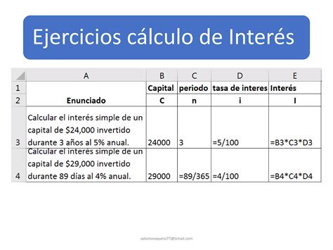 Clase 04 Formulas De Interés Simple En Excel Ppt