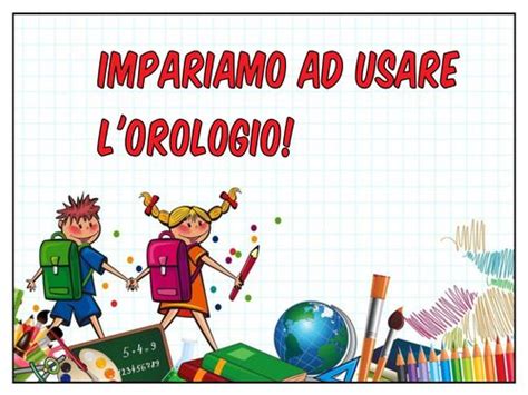 Book Creator Impariamo Ad Usare L Orologio