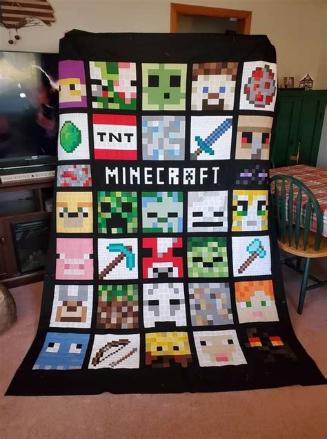 Minecraft quilt pattern free – Artofit