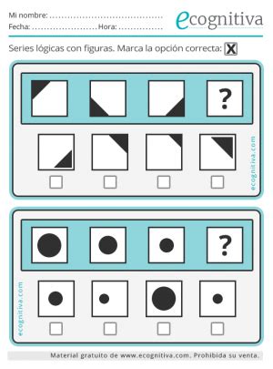 Series Lógicas con Figuras para Mayores Estimulación Cognitiva PDF