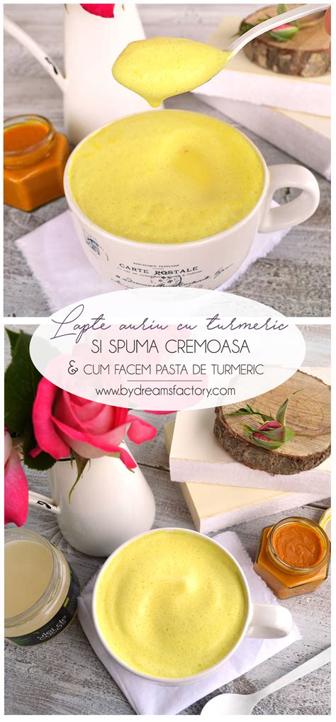 Lapte Auriu Cu Turmeric Si Spuma Cremoasa Golden Milk Turmeric Latte