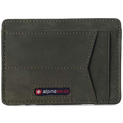 Alpine Swiss Oliver Mens Rfid Blocking Minimalist Front Pocket Wallet