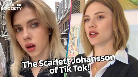 Scarlett Johansson S Tiktok Lookalike Influencer Compilation Youtube