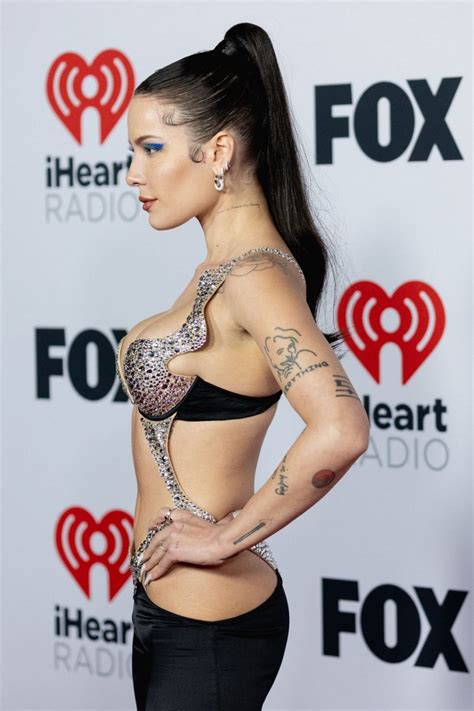 Halsey Showed Tits And Bared Thighs At Iheart Party 38 Photos Video The Fappening