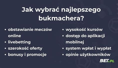 Ranking bukmacherów 2025 jaki jest najlepszy bukmacher w Polsce