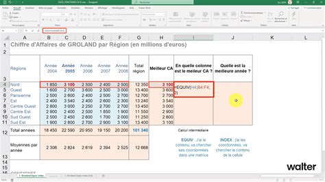 Utiliser Les Fonctions EQUIV Et INDEX Sur Excel