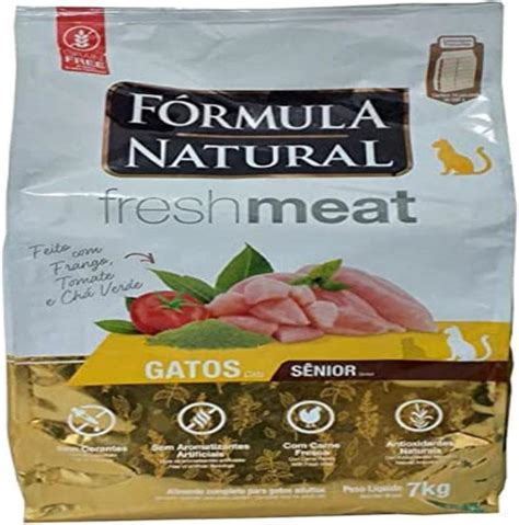 Ração Fórmula Natural FreshMeat Sênior para Gatos Sabor Frango 7kg