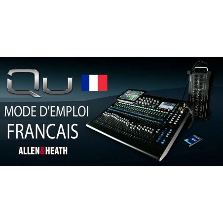 Mode d emploi en francais Consoles numériques Allen Heath QU